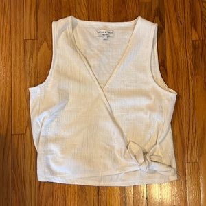 Texture & Thread Madewell white top